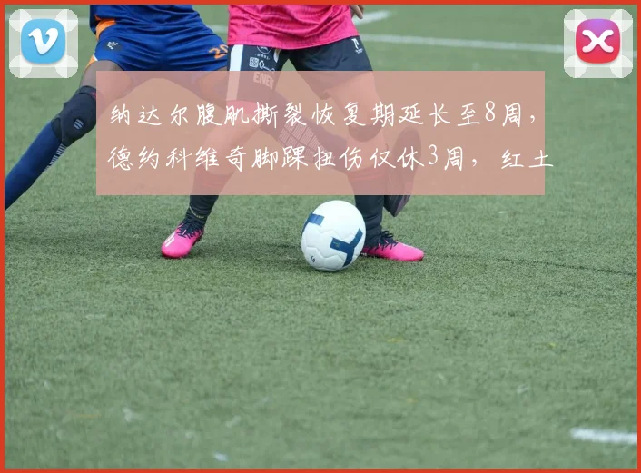 纳达尔腹肌撕裂恢复期延长至8周,德约科维奇脚踝扭伤仅休3周,红土赛季前景分化